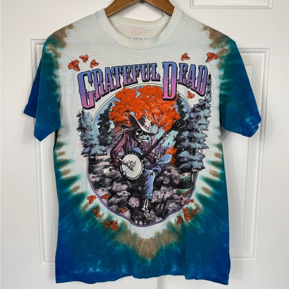 Liquid Blue Other - Vtg Grateful Dead T-Shirt Men’s M Liquid Blue Skeleton Genie Snake Tie Dye 2000